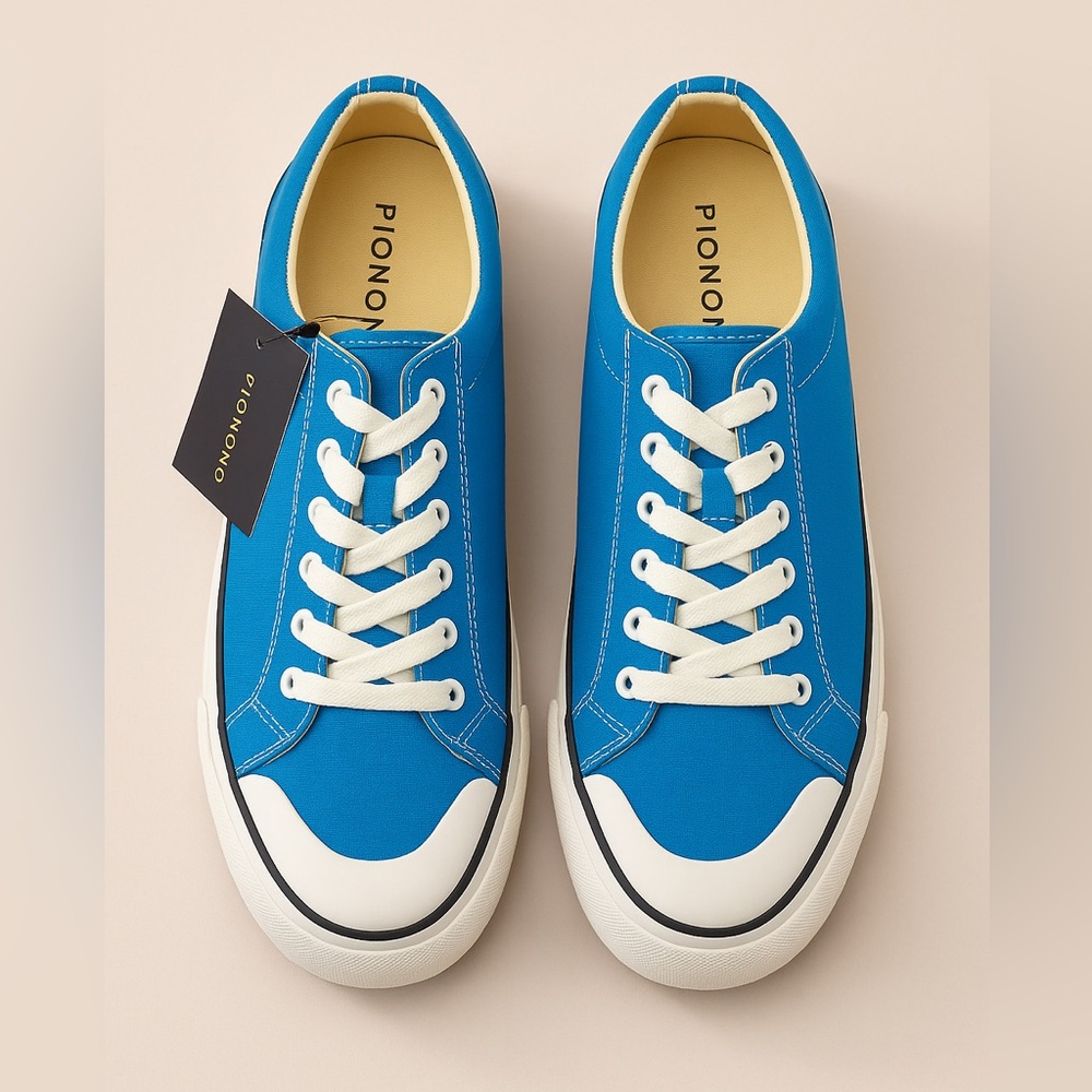 Piombo Blue Low-Top Sneakers - NIB - Size 45 (US 11)